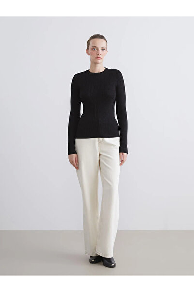 LC Waikiki طاقم الرقبة سترة تريكو المرأة