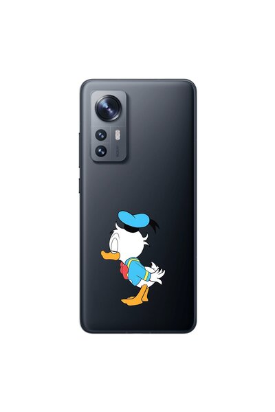 Dali Design حافظة شفافة متوافقة مع هاتف Xiaomi Mi 12 Pro بتصميم Couple Duck 2