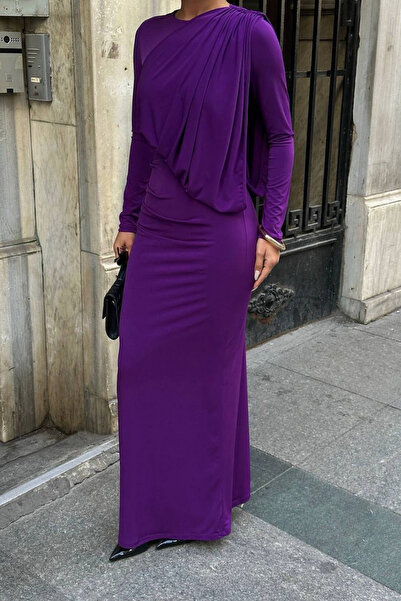 Love Fab Μοντέλο με μπροστινό κλείσιμο Strech Fish Long Hijab φόρεμα