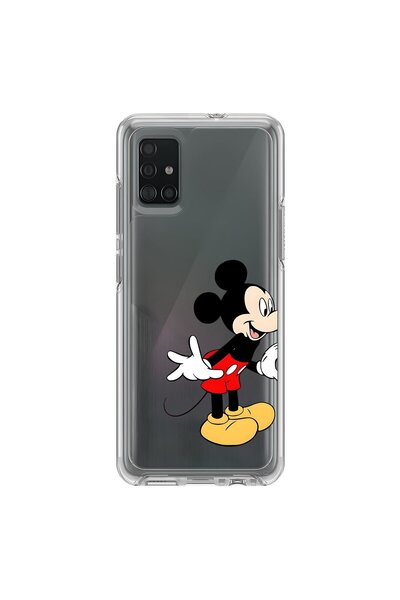 Dali Design حافظة شفافة متوافقة مع هاتف سامسونج جالاكسي A71 بتصميم ميكي 1