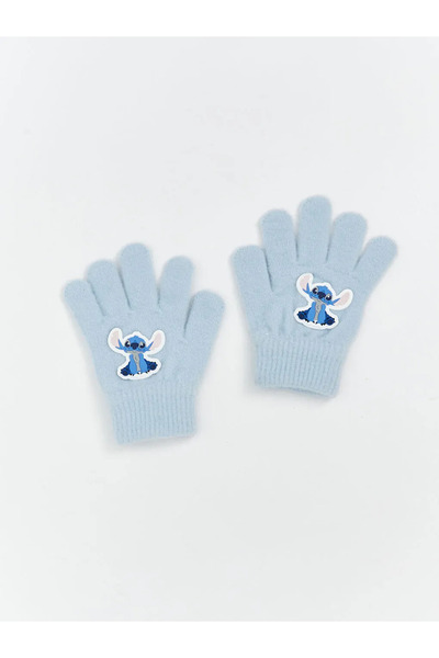 LC Waikiki ÇNR Lilo ve Stitch Baskılı Kız Çocuk Eldiven