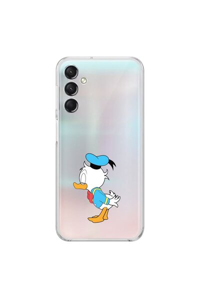 Dali Design حافظة شفافة متوافقة مع هاتف سامسونج جالاكسي A24 بتصميم Couple Duck 2