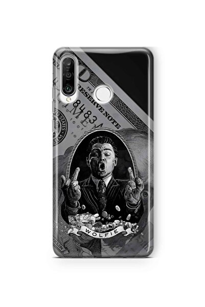 FLAMENKO حافظة هاتف شفافة بنمط وولفي متوافقة مع هاتف هواوي بي 30 لايت