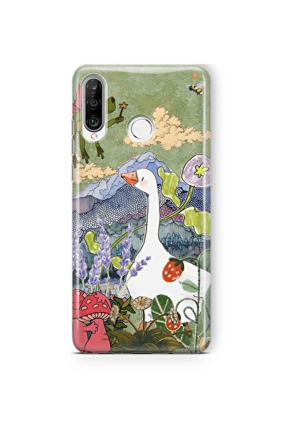 FLAMENKO حافظة هاتف شفافة بنمط رسم توضيحي للغزلان والطبيعة متوافقة مع هاتف هو...