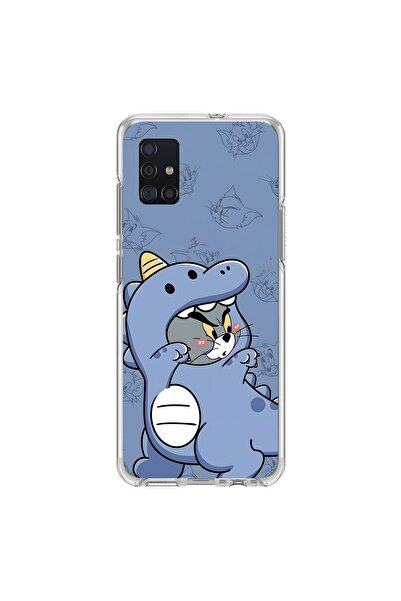 Dali Design حافظة شفافة متوافقة مع هاتف سامسونج جالاكسي A51 بتصميم كيور كات 1