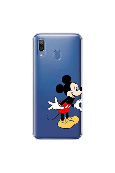 Dali Design حافظة شفافة متوافقة مع هاتف سامسونج جالاكسي A20 بتصميم ميكي 1