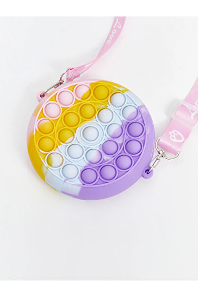 LC Waikiki Baskılı Kız Çocuk Pop It Omuz Çantası