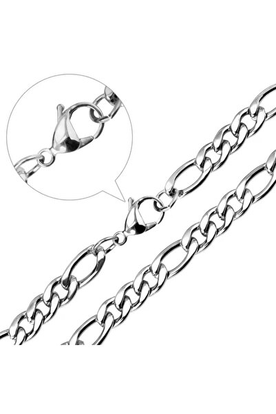 AKSESUARIM Unisex Figaro Steel Chain