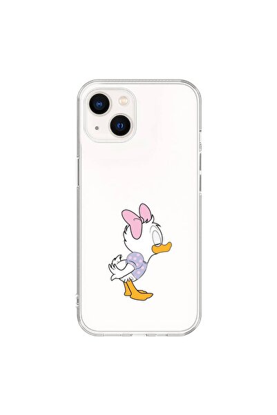 Dali Design حافظة شفافة متوافقة مع هاتف iPhone 15 Plus بتصميم Couple Duck 1