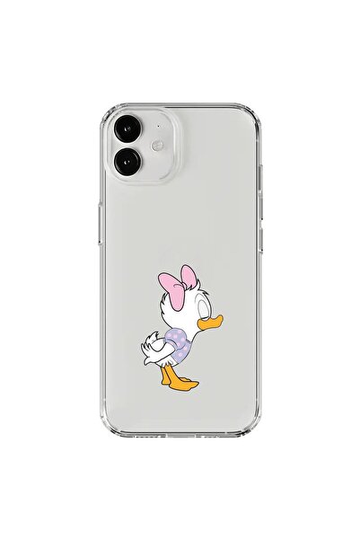 Dali Design iPhone 12 Mini Compatible Transparent Case Couple Duck 1 Design