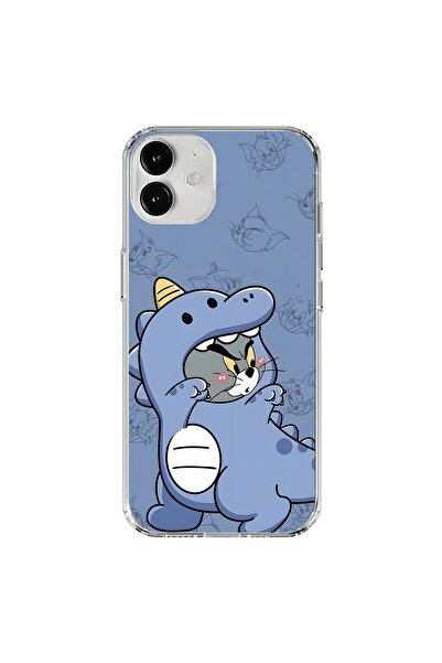 Dali Design iPhone 12 Mini Compatible Transparent Case Couple Tom 1 Design