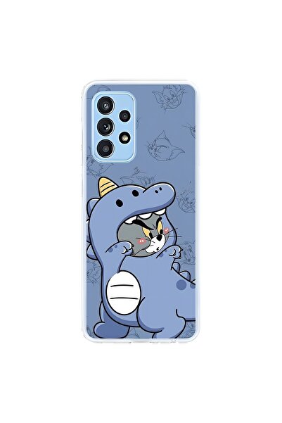 Dali Design حافظة شفافة متوافقة مع هاتف سامسونج جالاكسي A52 بتصميم كيور كات 1