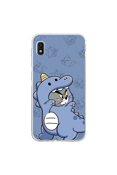 Dali Design حافظة شفافة متوافقة مع هاتف سامسونج جالاكسي A10 بتصميم كيور كات 1