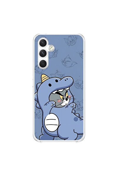 Dali Design حافظة شفافة متوافقة مع هاتف سامسونج جالاكسي A34 بتصميم كيور كات 1