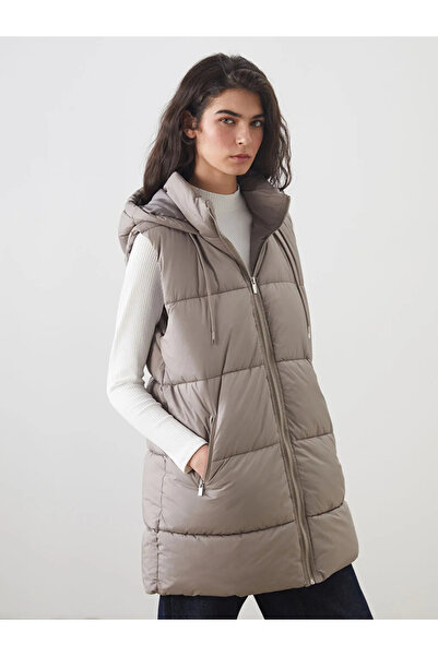 LC Waikiki Kapüşonlu Kadın Şişme Yelek