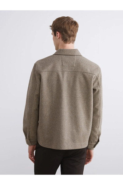 LC Waikiki Ανδρικό πουκάμισο με μακρυμάνικο μπουφάν με κανονική εφαρμογή