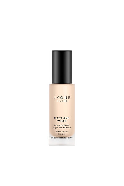 Jvone Milano Full Coverage Foundation with SPF 25, Matt and Wear 20 ml - NW10