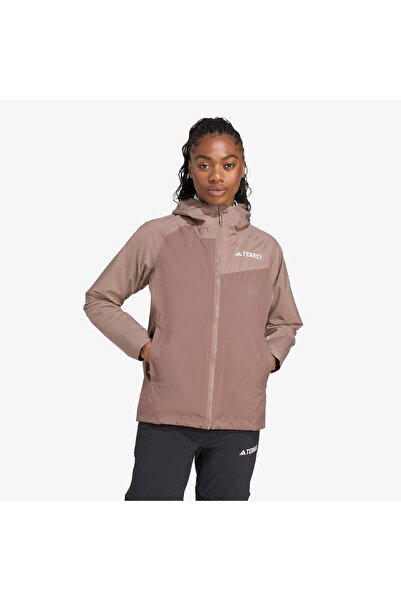 adidas Terrex Multi 2L Rain.Rdy Women's Brown Hiking Raincoat