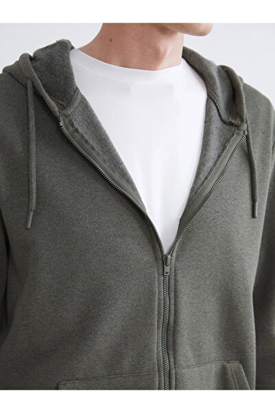 LC Waikiki Ανδρικό φούτερ με μακρυμάνικη κουκούλα με φερμουάρ