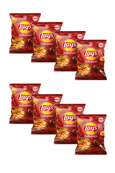 Lay's Baharatlı Patates Cipsi 105g x 8 Adet