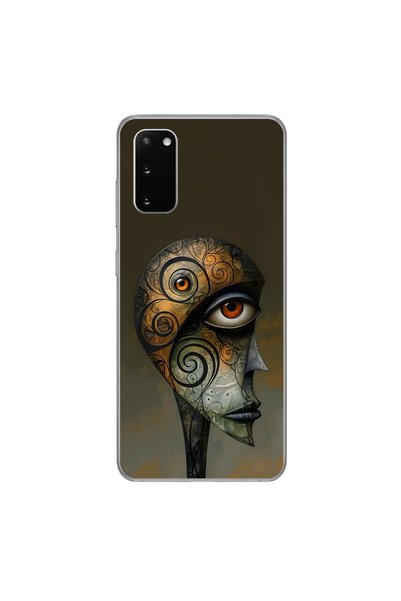 Dali Design حافظة شفافة متوافقة مع هاتف سامسونج جالاكسي S20Plus بتصميم تابلو 2