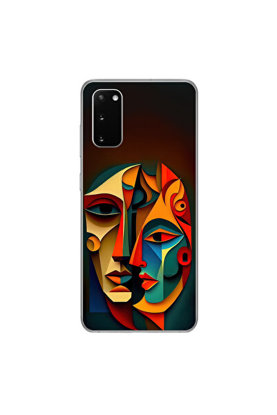 Dali Design حافظة شفافة متوافقة مع هاتف سامسونج جالاكسي S20Plus بتصميم رقم 6