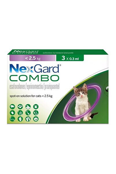 BesteVet Nexgar-d Combo <2.5 Kg Yavru Kediler için Damla- S.K.T:11.26