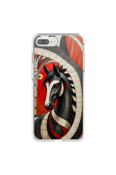 Dali Design حافظة شفافة متوافقة مع هاتف iPhone 8 Plus تحتوي على 5 تصميمات