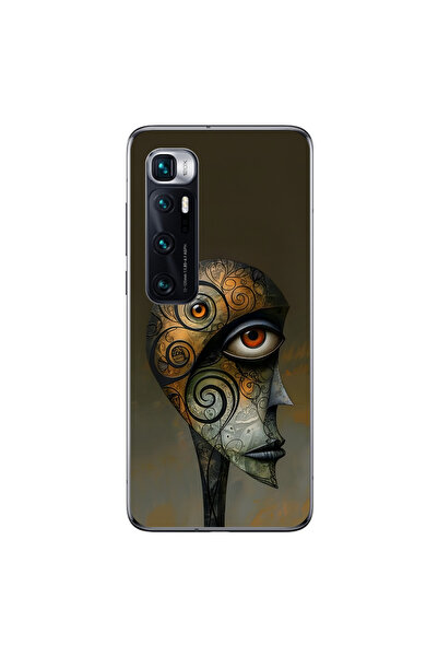 Dali Design حافظة شفافة متوافقة مع هاتف Xiaomi Mi 10 Pro بتصميم مخطط 2