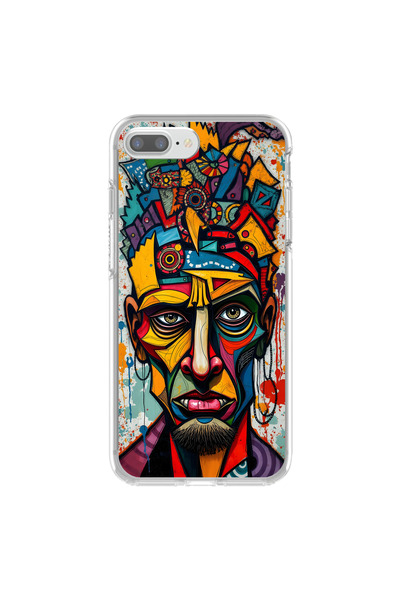 Dali Design iPhone 8 Plus Compatible Transparent Case Table 1 Design