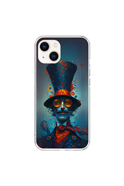 Dali Design iPhone 13 Mini Compatible Transparent Case with 3 Designs