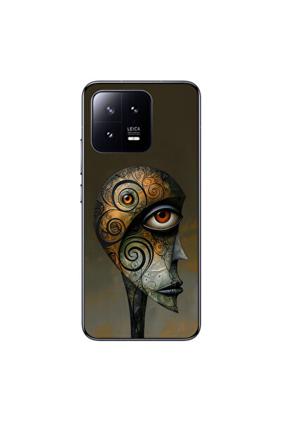 Dali Design حافظة شفافة متوافقة مع هاتف Xiaomi Mi 13 Lite بتصميم مخطط 2