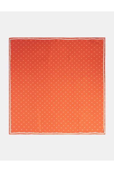 Kayra Μεταξωτό φουλάρι με σταυρωτό λογότυπο