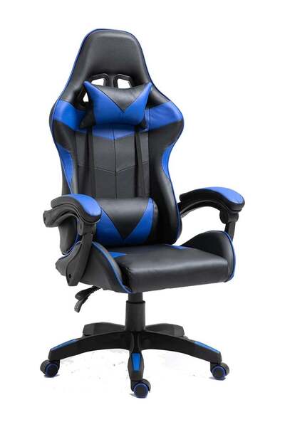 Generic Gaming Chair Adjustable Computer Chair PC Office PU Leather High Back Lumbar Support Comfortable