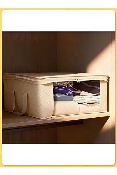 Generic Large-capacity clothing storage box, foldable, dustproof storage box, suitable for daily items