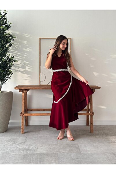 Generic Burgundy evening dress