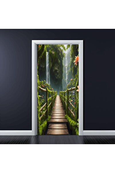 Avex Folie imprimată color pentru decorarea ușilor, dimensiune 200 x 90 cm, m...