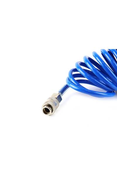 AMIO Furtun spiralat pentru aer comprimat din PE, 5 x 8 mm, lungime 10 m, PT-04