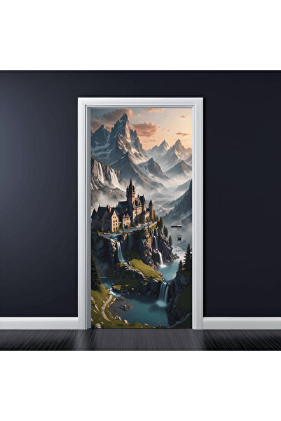 Avex Folie cu imprimeu color pentru decorarea ușilor, dimensiune 200 x 90cm, ...