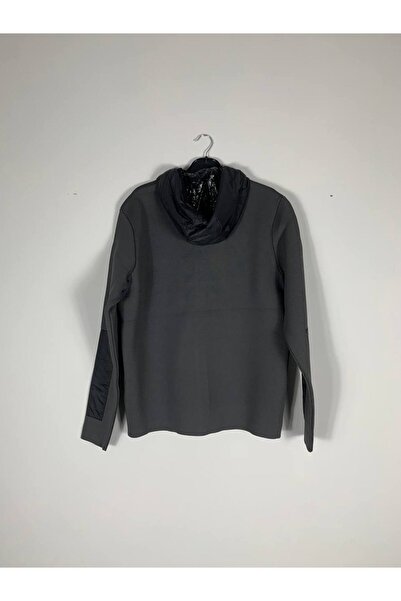 YusGos Men's Back and Arm Knitted and Arm Patched Raincoat Hooded High Quality Coat Jacket