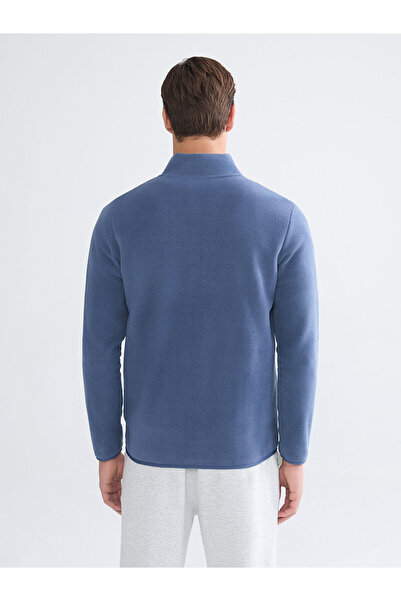 LC Waikiki Hanorac pentru bărbați, cu guler în picioare, cu mânecă lungă, cu fermoar