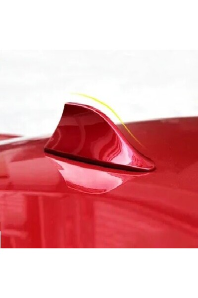 Avex Active car antenna AM - FM type "SHARK TAIL" color RED