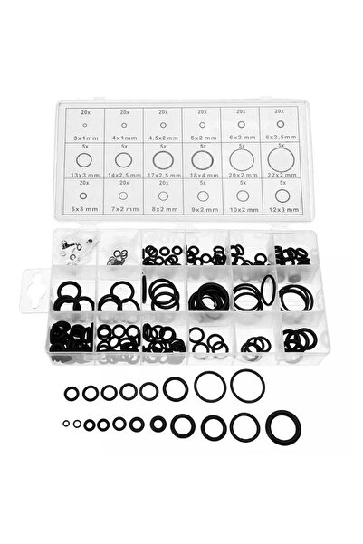 Avex Set of 225 oil-resistant rubber "O-Ring" seals, 18 types/sizes