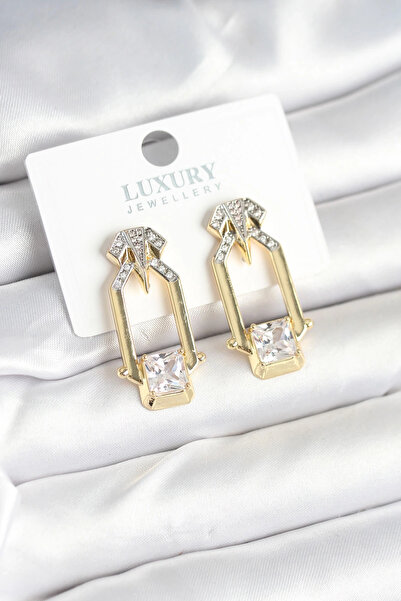 shopwave أقراط نسائية عتيقة بلون ذهبي نحاسي