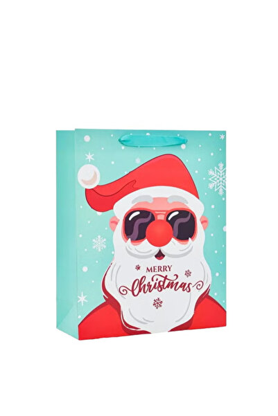 Share the Love حقيبة هدايا مطبوع صورة سانتا كلوز - حقيبة ورقية احتفالية لعيد ...