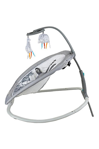 Asalvo Baby Fold Bouncer - Nature Theme, Grey