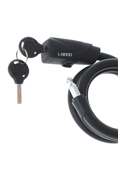 Avex Antifurt pentru bicicletă, Dispozitiv de blocare pentru bicicletă, spirală, cu cheie, lungime 150 cm, culoare Negru