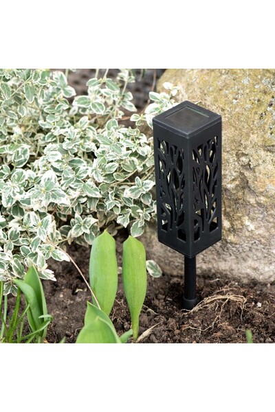 Avex Set 4 lampi solare de gradina cu picior tip "Lampion" cu LED