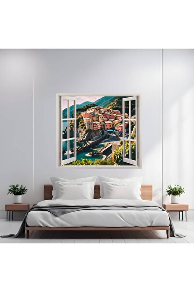 Avex Folie imprimata color pentru decor perete locuinta, dimensiune 125 x 110cm, model: VIEW TO HAVEN 23