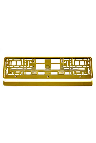 AMIO Plastic license plate holder, Premium quality, GOLD color